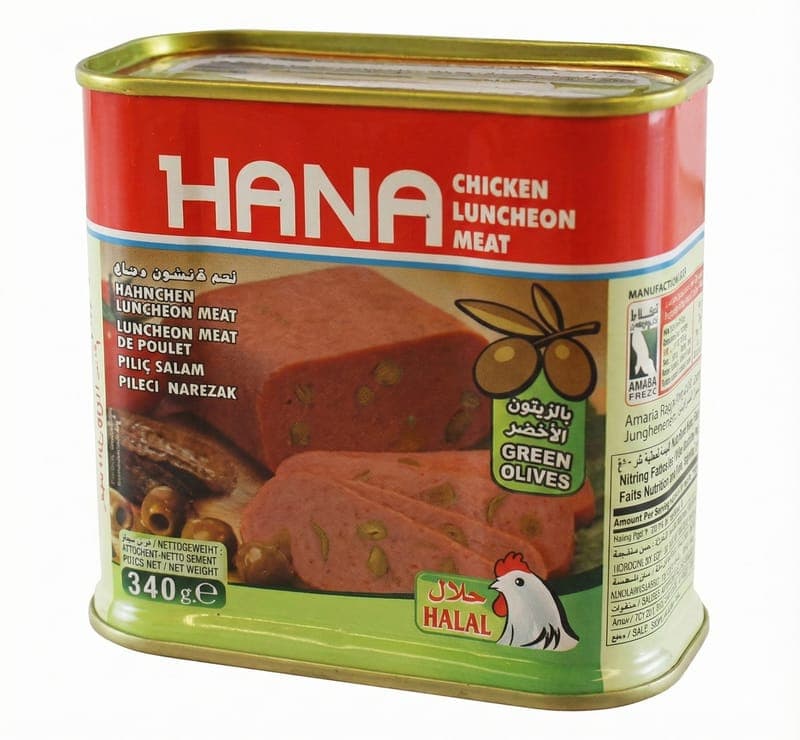 Hana Luncheon maso kuřecí s olivami 340g