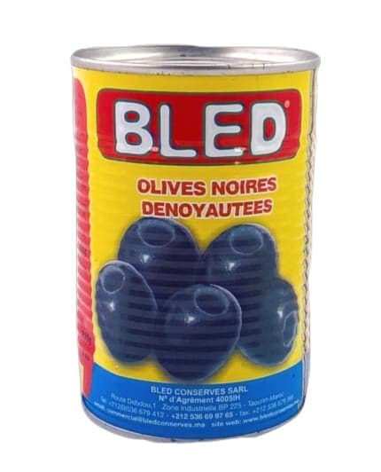 Bled Černé olivy bez pecek 400g