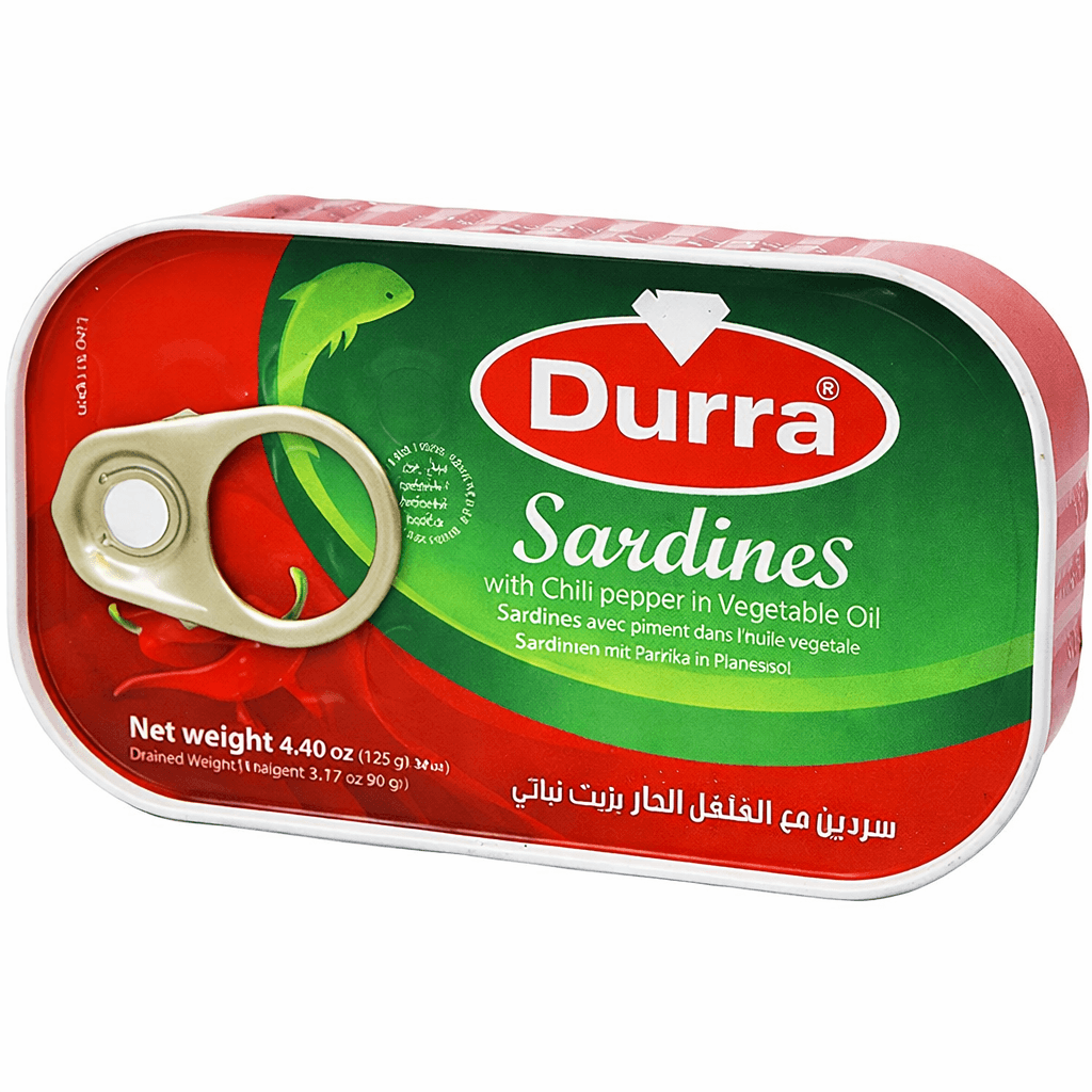 Durra Sardinky s chilli ve rostlinném oleji 129g
