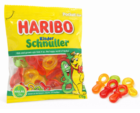 Haribo Ovocné želé bonbony ve tvaru dudlíku 100g