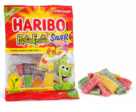 Haribo Kyselé ovocné želé bonbony 85g