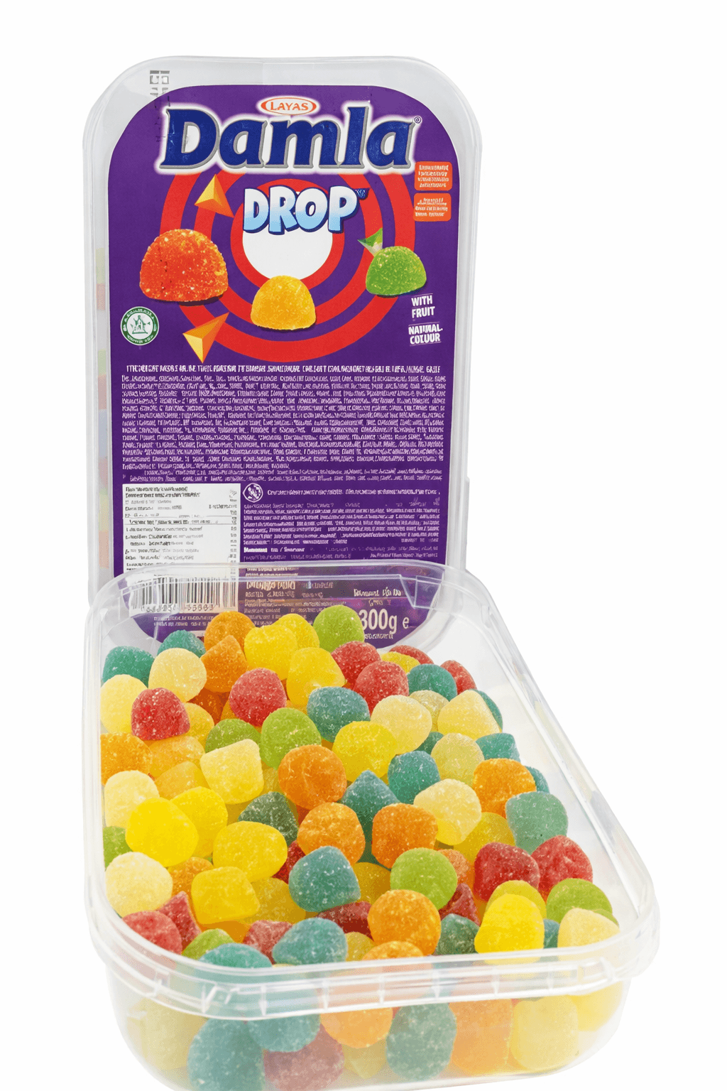Tayas Damla ovocné želé bonbony s ovocnou šťávou 300g