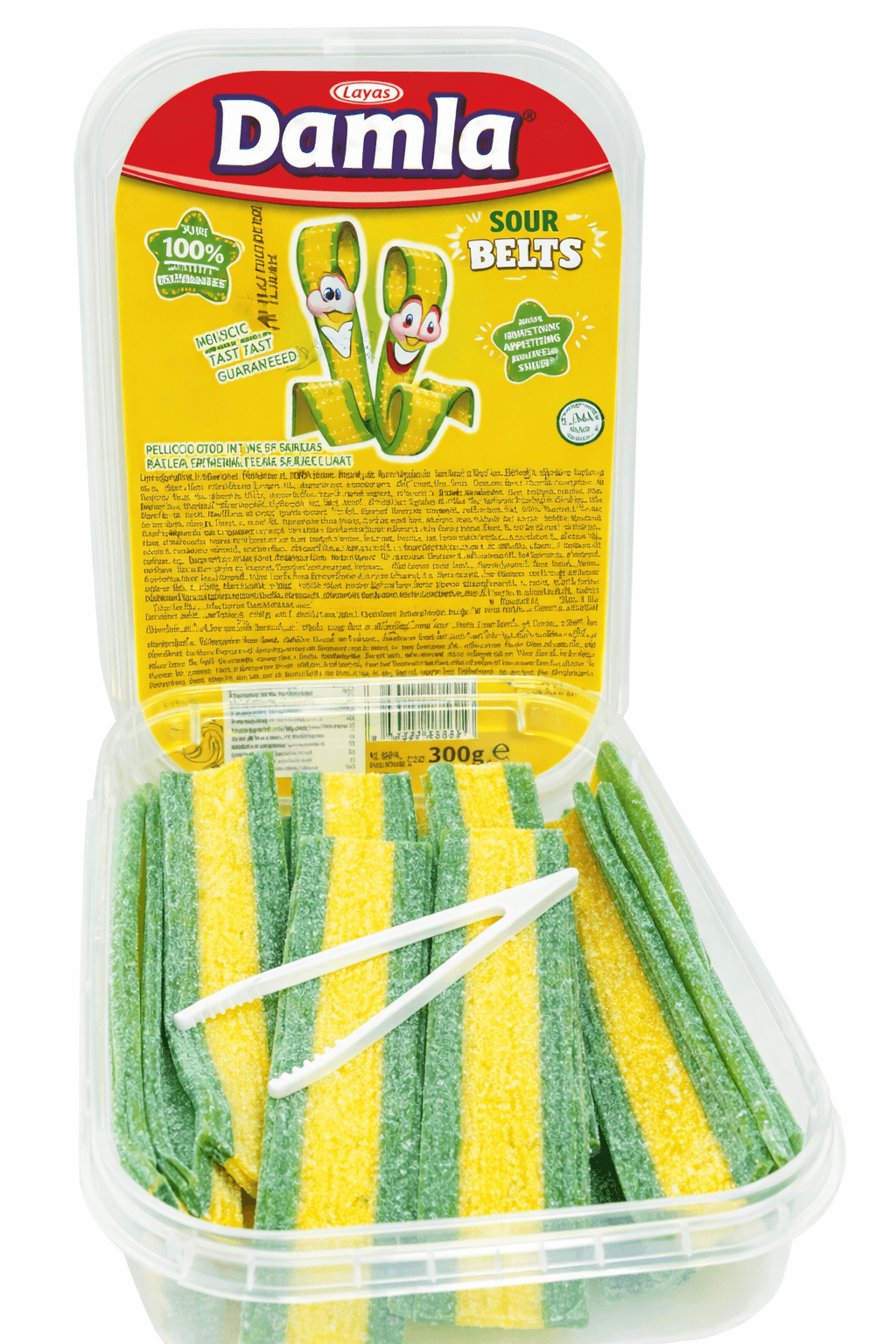 Tayas Damla kyselé želé pásky s citronovou příchutí 300g